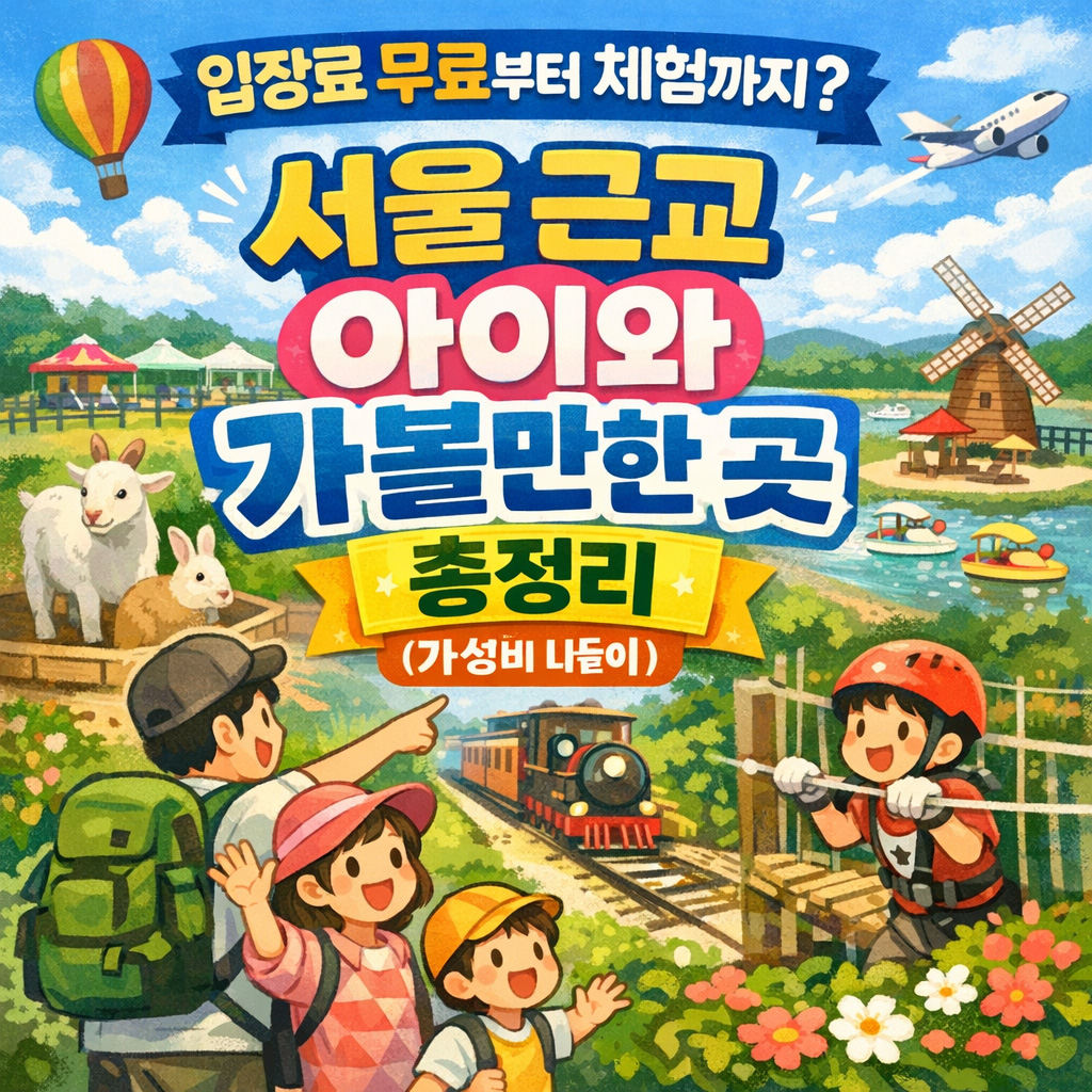 입장료 무료부터 체험까지? 서울 근교 아이와 가볼만한 곳 총정리 (가성비 나들이) 관련 사진