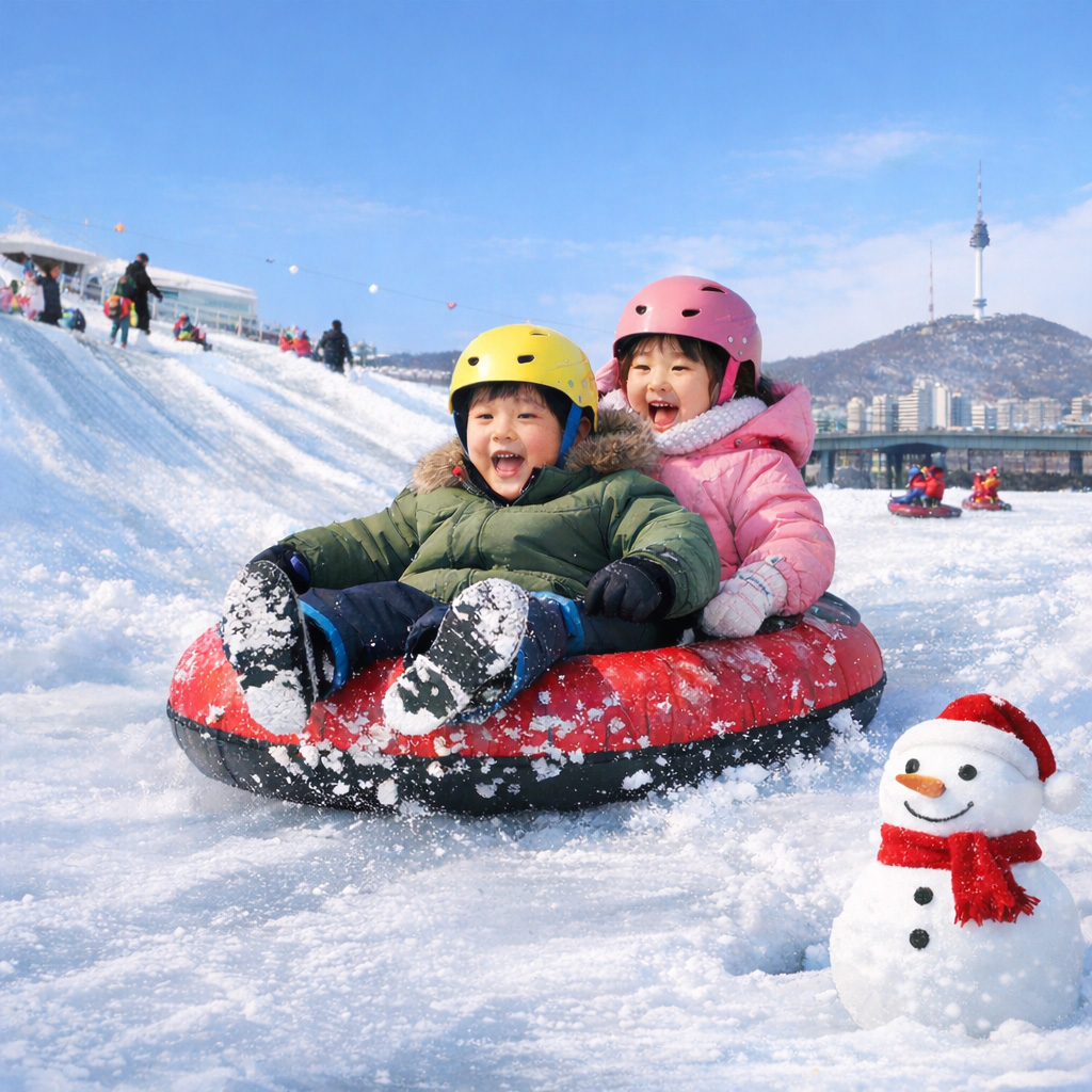 2026 한강 눈썰매장 이용 안내 (뚝섬·여의도·잠원) – 다둥이카드 할인 관련 사진