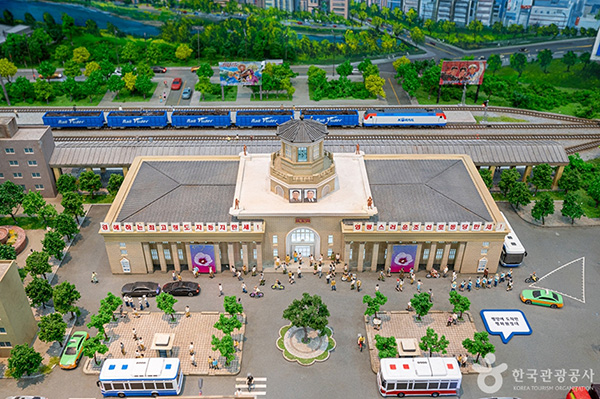 오산미니어처빌리지 기차역 미니어처 전시