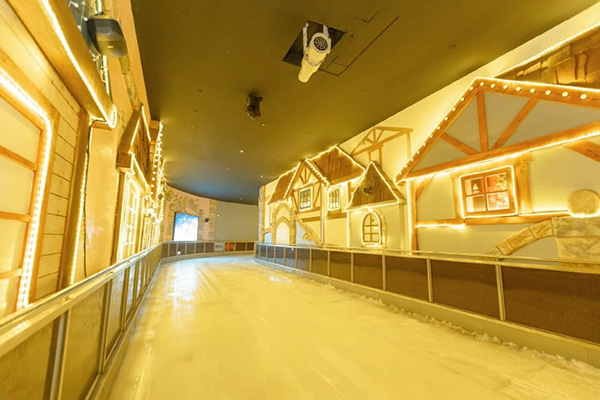 원마운트 스노우파크 실내 눈썰매장 전경, 아이와 함께 즐기는 눈썰매 코스