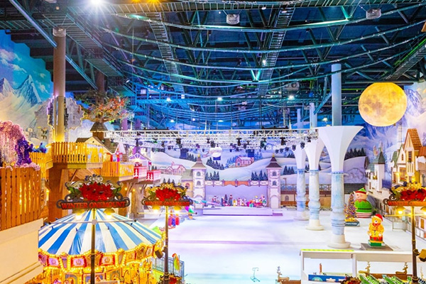 원마운트 스노우파크 겨울 테마 실내 전경